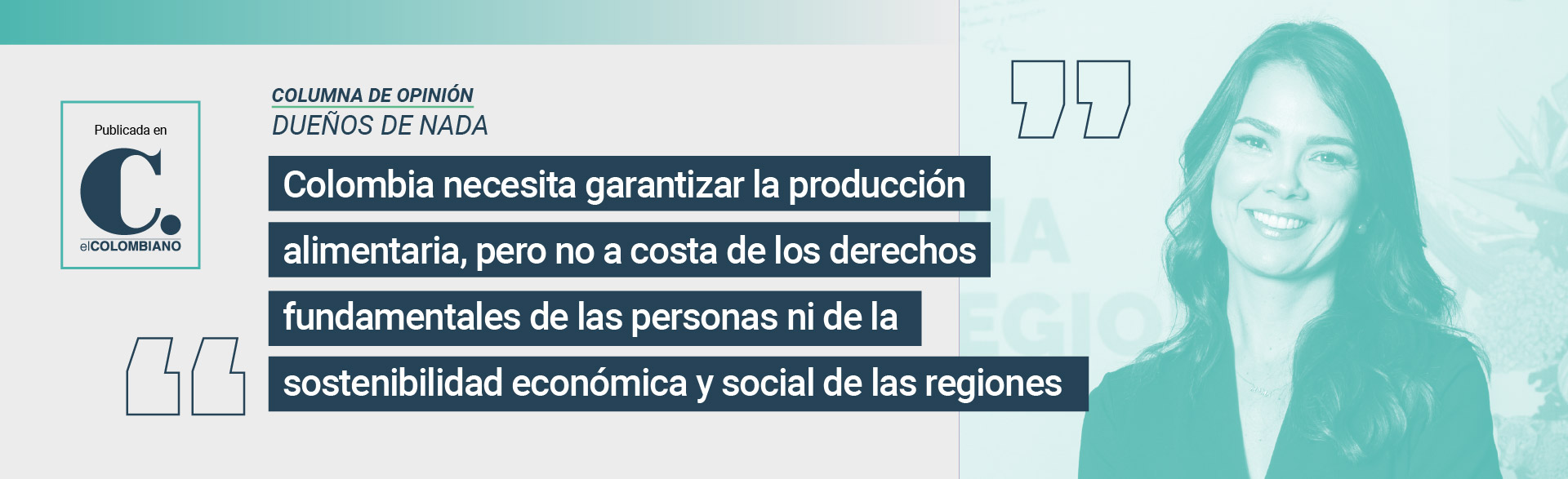 Foto Maria Bibiana Botero Presidenta Ejecutiva Proantioquia